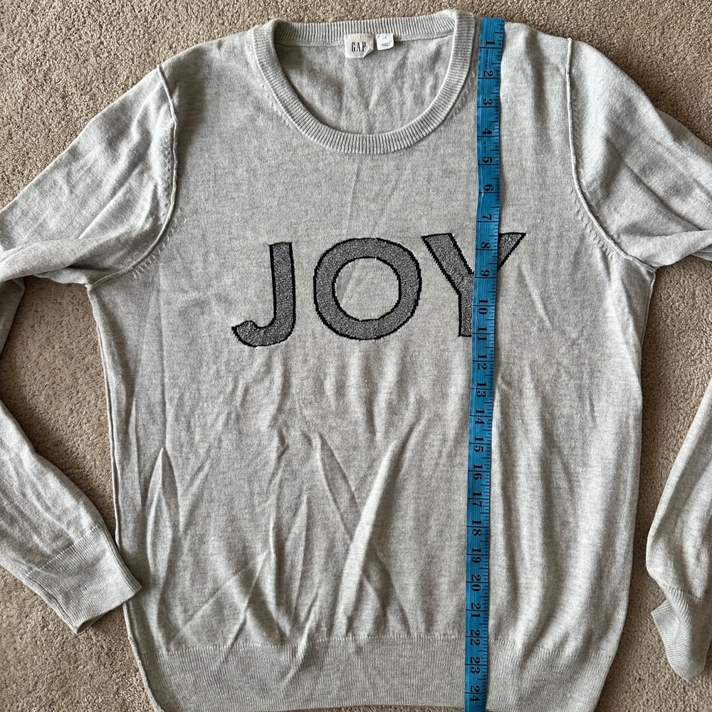 GAP Light Gray merino wool JOY Knit sweater - Picture 4 of 7